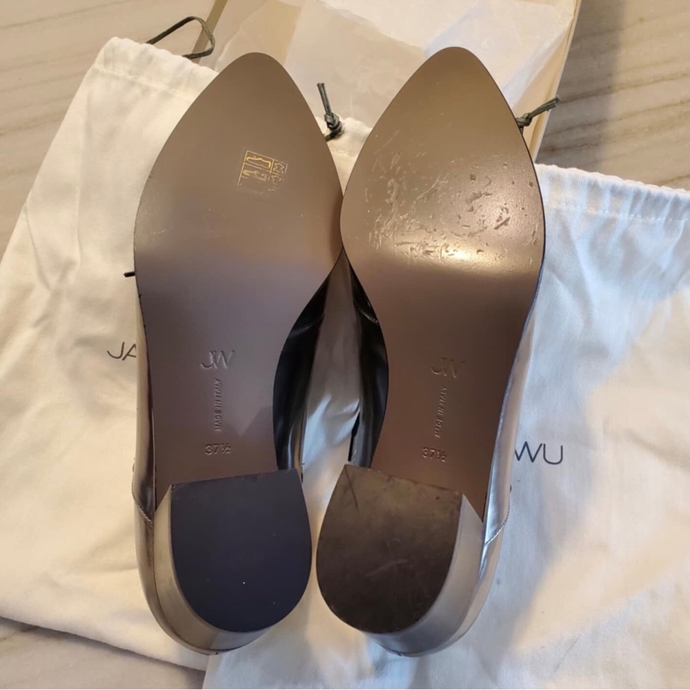 Jason Wu Silver, Leather, Pony Hair Brogues Oxfords 7.5 - Picture 13 of 13